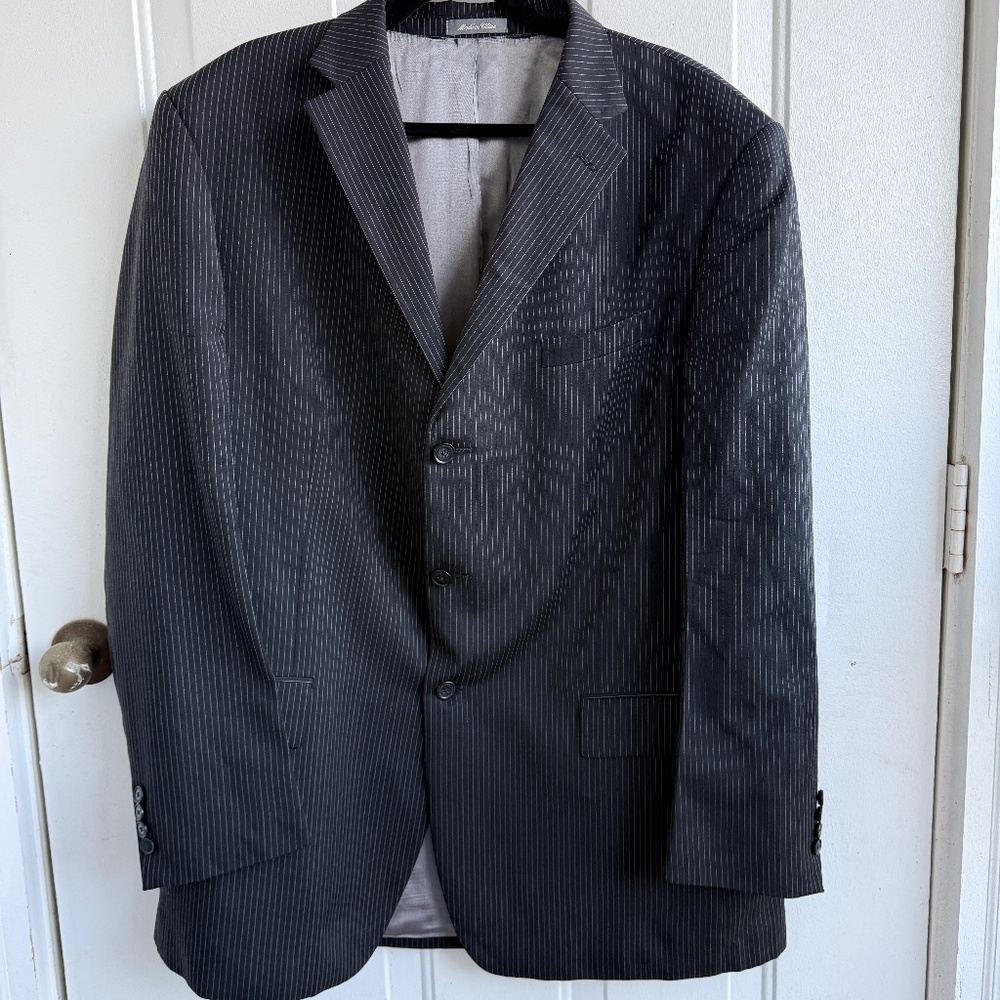 Oscar de la Renta Wool Pinstripe‎ Blazer | Men’s Size 48 | XL